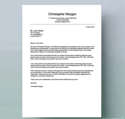 AjiraNawe Tanzania Cover Letter